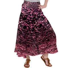 Pink  Waves Flow Series 11 Satin Palazzo Pants by DimitriosArt