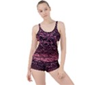 Pink  waves flow series 11 Boyleg Tankini Set  View1