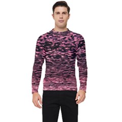 Pink  Waves Flow Series 11 Men s Long Sleeve Rash Guard by DimitriosArt