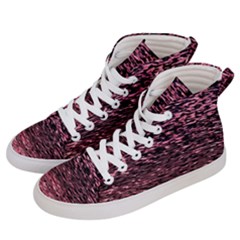 Pink  Waves Flow Series 11 Men s Hi-top Skate Sneakers by DimitriosArt