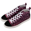 Pink  waves flow series 11 Men s Mid-Top Canvas Sneakers View2