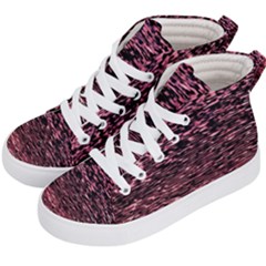 Pink  Waves Flow Series 11 Kids  Hi-top Skate Sneakers by DimitriosArt