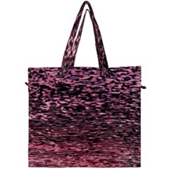 Pink  Waves Flow Series 11 Canvas Travel Bag by DimitriosArt