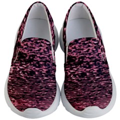 Pink  Waves Flow Series 11 Kids Lightweight Slip Ons by DimitriosArt