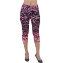 Pink  waves flow series 11 Lightweight Velour Capri Leggings  View1