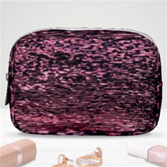 Pink  Waves Flow Series 11 Make Up Pouch (small) by DimitriosArt