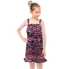 Pink  Waves Flow Series 11 Kids  Overall Dress by DimitriosArt