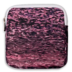 Pink  Waves Flow Series 11 Mini Square Pouch by DimitriosArt