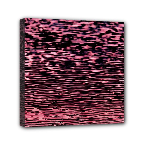 Pink  Waves Flow Series 11 Mini Canvas 6  X 6  (stretched) by DimitriosArt