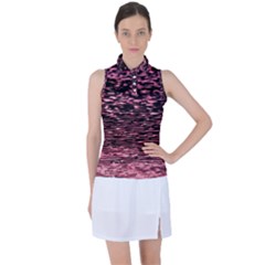 Pink  Waves Flow Series 11 Women s Sleeveless Polo Tee