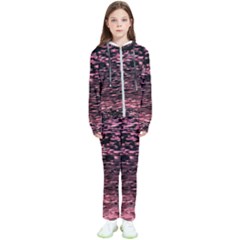 Pink  Waves Flow Series 11 Kids  Tracksuit by DimitriosArt