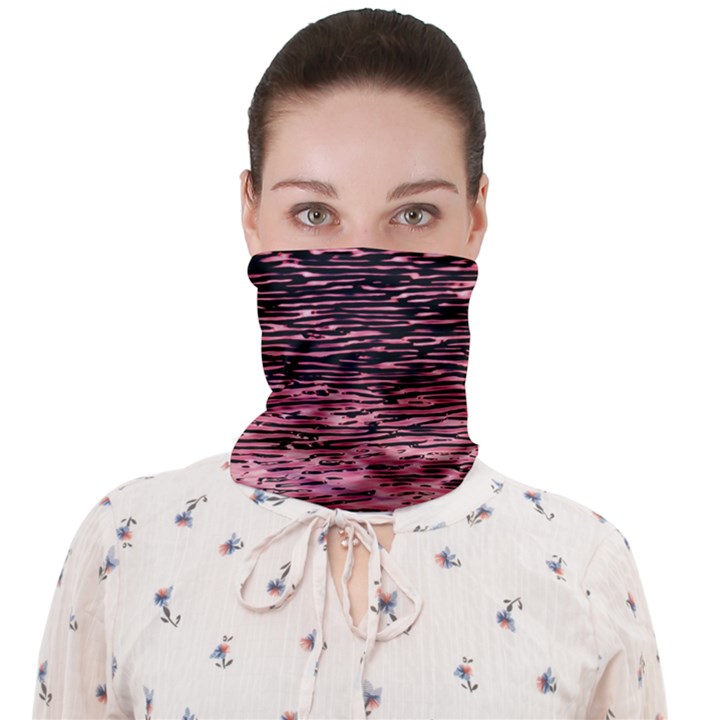 Pink  waves flow series 11 Face Covering Bandana (Adult)