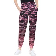 Pink  Waves Flow Series 11 Tapered Pants by DimitriosArt