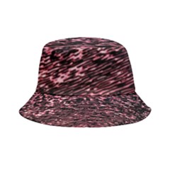 Pink  Waves Flow Series 11 Inside Out Bucket Hat by DimitriosArt