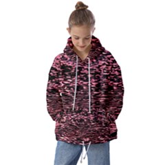 Pink  Waves Flow Series 11 Kids  Oversized Hoodie by DimitriosArt