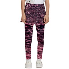 Pink  Waves Flow Series 11 Kids  Skirted Pants by DimitriosArt