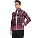 Pink  waves flow series 11 Men s Bomber Jacket View3