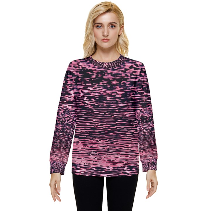 Pink  waves flow series 11 Hidden Pocket Sweatshirt