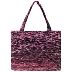 Pink  Waves Flow Series 11 Mini Tote Bag by DimitriosArt