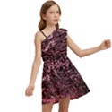 Pink  waves flow series 11 Kids  One Shoulder Party Dress View2