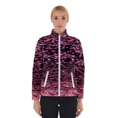 Pink  Waves Flow Series 11 Women s Bomber Jacket by DimitriosArt