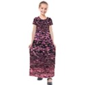 Pink  waves flow series 11 Kids  Short Sleeve Maxi Dress View1