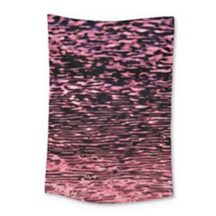 Pink  Waves Flow Series 11 Small Tapestry by DimitriosArt