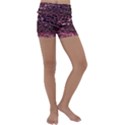 Pink  waves flow series 11 Kids  Lightweight Velour Yoga Shorts View1