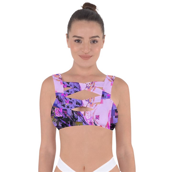 Checkers Bandaged Up Bikini Top