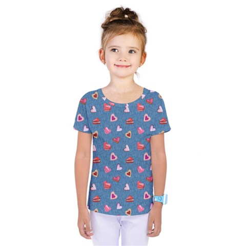 Sweet Hearts Kids  One Piece Tee by SychEva