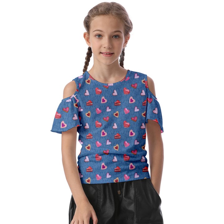 Sweet Hearts Kids  Butterfly Cutout Tee