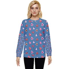 Sweet Hearts Hidden Pocket Sweatshirt by SychEva