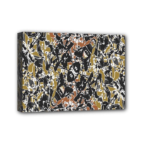 Modern Camo Tropical Print Design Mini Canvas 7  X 5  (stretched)