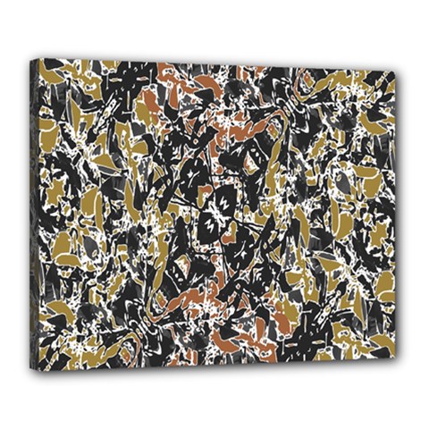 Modern Camo Tropical Print Design Canvas 20  X 16  (stretched) by dflcprintsclothing