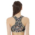 Modern Camo Tropical Print Design Sports Bra with Border View2