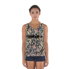 Modern Camo Tropical Print Design Sport Tank Top  by dflcprintsclothing