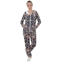 Modern Camo Tropical Print Design Women s Tracksuit by dflcprintsclothing