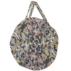 Modern Camo Tropical Print Design Giant Round Zipper Tote by dflcprintsclothing