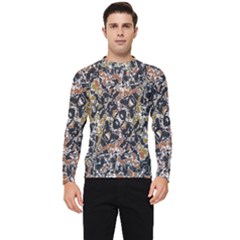 Modern Camo Tropical Print Design Men s Long Sleeve Rash Guard by dflcprintsclothing