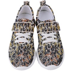 Modern Camo Tropical Print Design Women s Velcro Strap Shoes by dflcprintsclothing