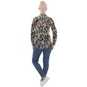 Modern Camo Tropical Print Design Women s Long Sleeve Pocket Shirt View2