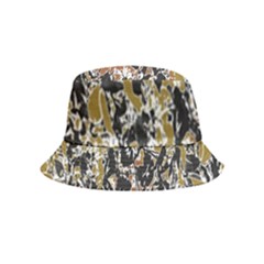 Modern Camo Tropical Print Design Bucket Hat (kids) by dflcprintsclothing