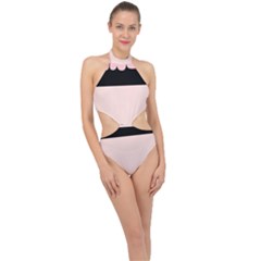 Janet1 Halter Side Cut Swimsuit by Janetaudreywilson