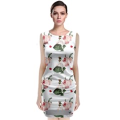 Love Spring Floral Classic Sleeveless Midi Dress by Janetaudreywilson