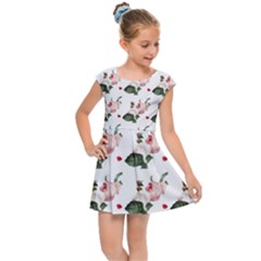 Love Spring Floral Kids  Cap Sleeve Dress by Janetaudreywilson