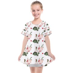 Love Spring Floral Kids  Smock Dress by Janetaudreywilson