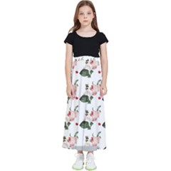 Love Spring Floral Kids  Flared Maxi Skirt