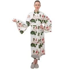 Love Spring Floral Maxi Velour Kimono by Janetaudreywilson