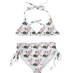 Love Spring Floral Kids  Classic Bikini Set by Janetaudreywilson