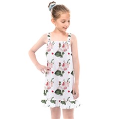 Love Spring Floral Kids  Overall Dress by Janetaudreywilson